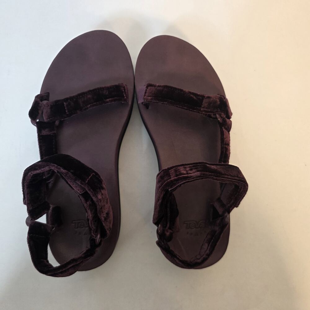 Teva Flatform Universal 1017443 Sandals Womens US 9 Fig Purple Velvet Platform - Picture 5 of 16